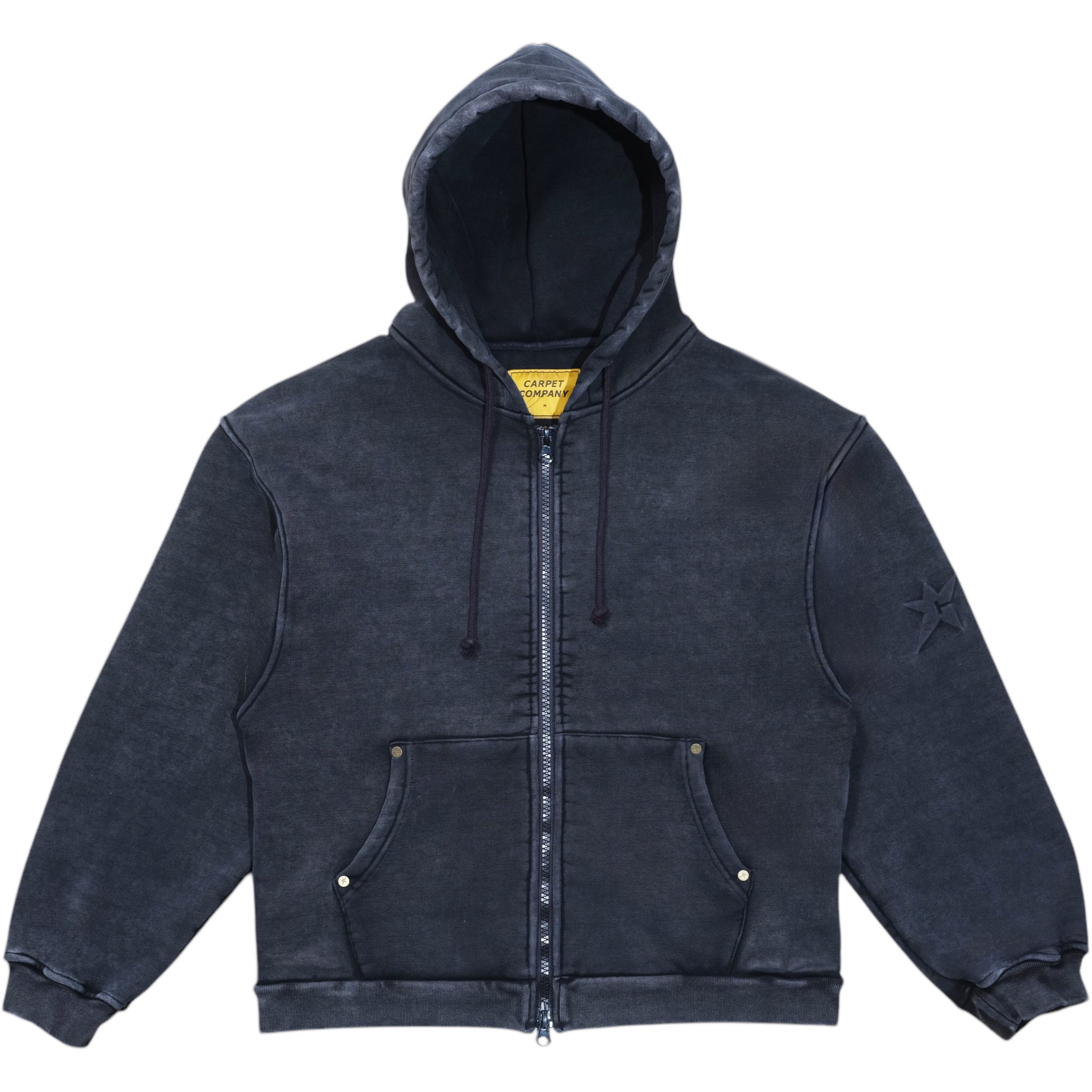 Carpet company パーカー CARPET CO. RHINESTONE DOUBLE ZIP HOODIE DUSTY BROWN– Bluetile